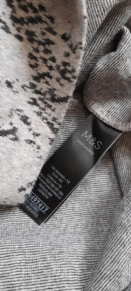 Elegantní úpletové midi šaty s rozparky, marks & spencer,xl