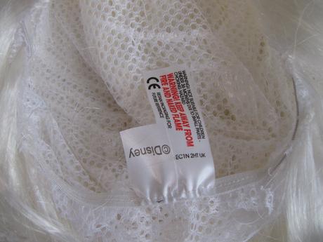 Kostým, šaty s vlečkou+paruka -led.království elza, 