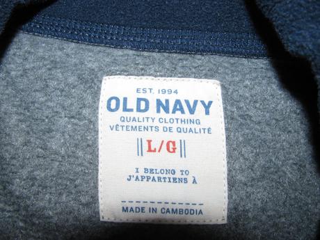Fleecová tmavě šedá mikina-old navy, old navy,152