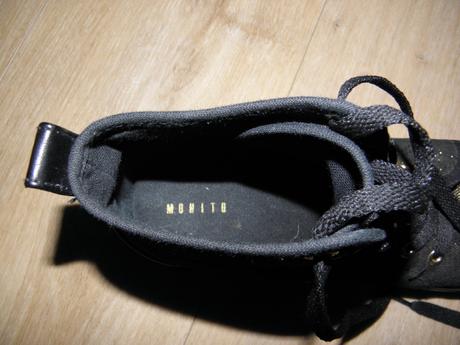 Dívčí plátěné černo/zlaté tenisky zn mohito vel.37, mohito,37