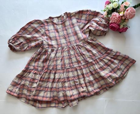 Ob/ šaty karované next - v.3/4 roky, next,104