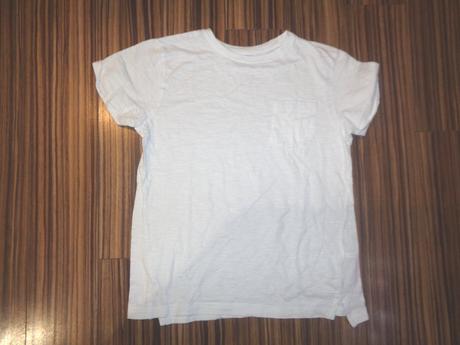 Bílé melírované tričko s kapsičkou, primark,146
