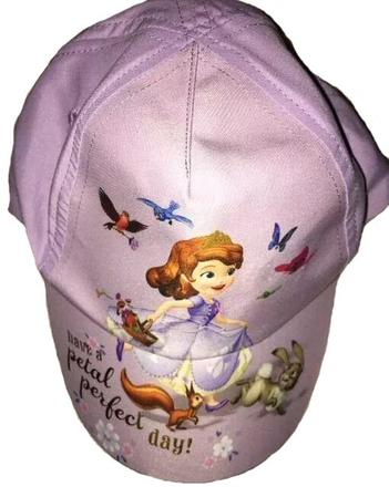 Lila fialová kšiltovka, princezna, vel. 6-8 let, h&m,116