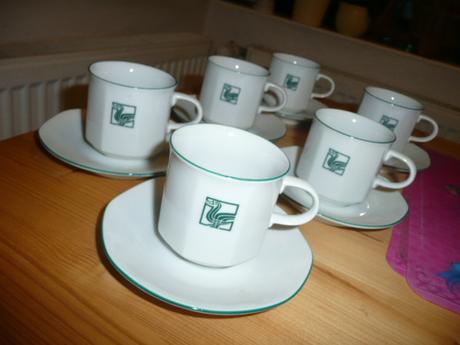 Porcelánová kávová souprava vyšší,
