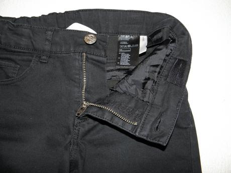 Černé dívčí slim rifle / džíny zn. h&m vel.134, h&m,134