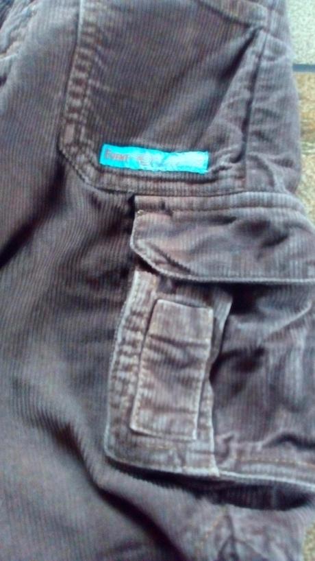 Manšestrové kalhoty - kapsáče, basics,98