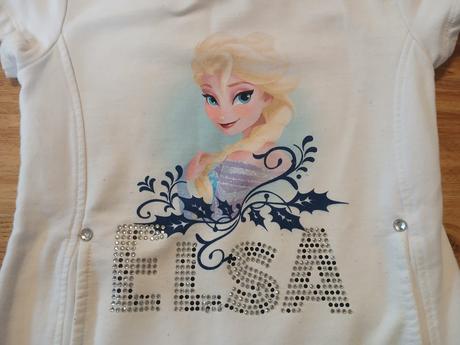 Mikinové šaty elsa, disney, vel. 110, disney,110