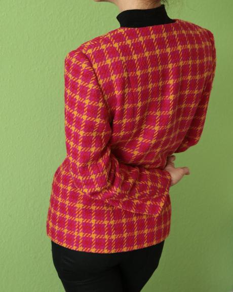 Chanelovské sáčko - kabátek páva vel.xl, xl