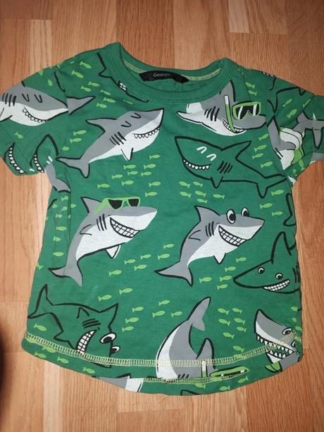 Zelené tričko se žraloky 86 george, george,86