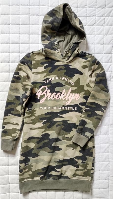 Mikinové šaty s kapucí, 146