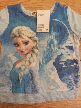 Dívčí svetr frozen s elsou h&m vel.98/104 - nový, h&m,98 / 104