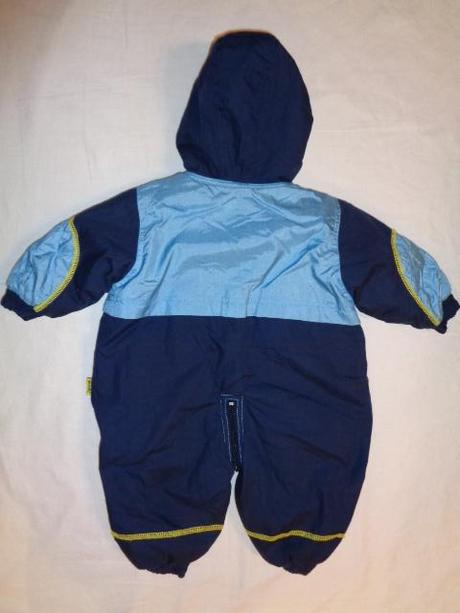 Super zimní teploučká modrá kombinéza, baby club,74