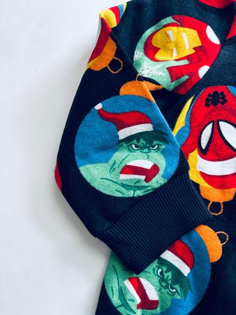 K1/ mikina vánoční marvel - v.2/3 roky, 98