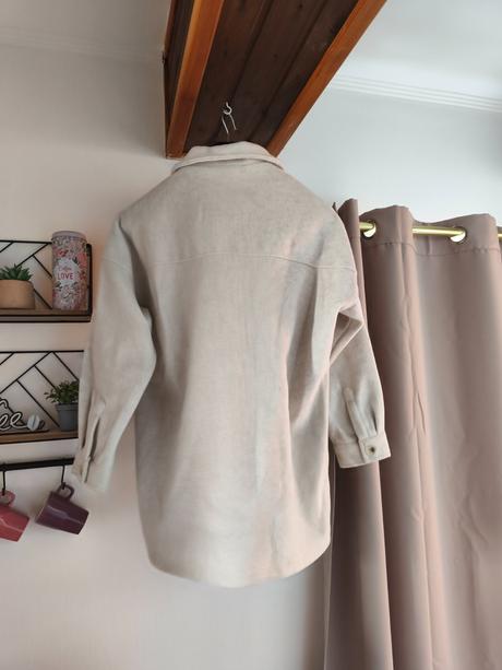 Košilová bunda / krémový kabátek l/xl, gate,l