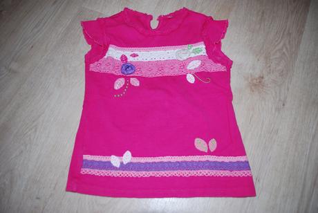 Tričko s krajkovou aplikací, george,104