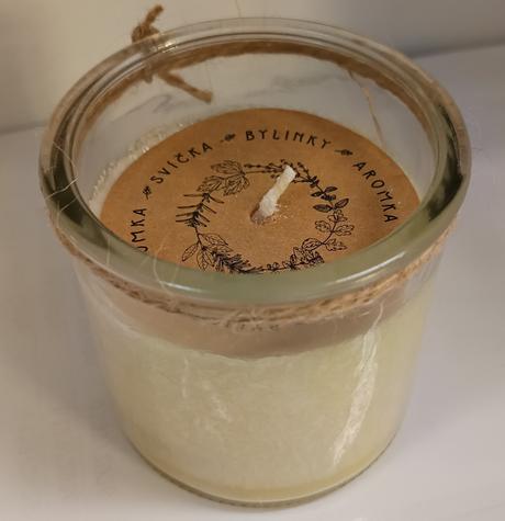 Aromka - palmová vonná svíčka - měsíček lékařský,