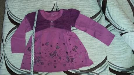 Triko dlouhý rukáv motýlci, okay,104