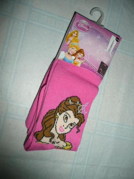 Růžové punčocháče vel 92/98 princezna růženka, disney,92 / 98