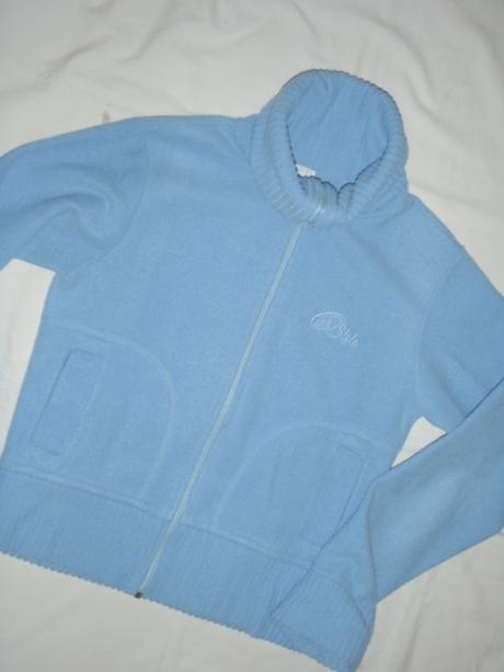 Krásná modrá flísová mikina, 164