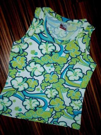 Nádherný tyrkysovolimetkový topík, s