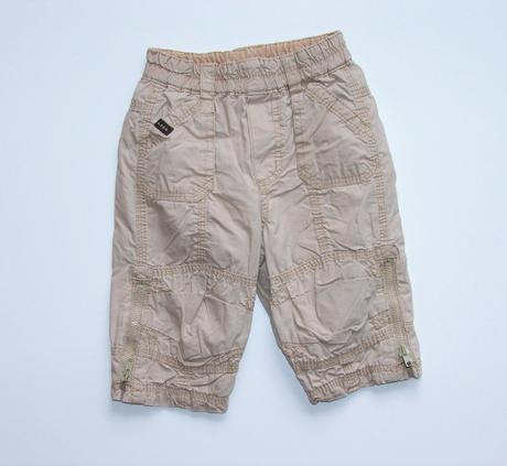 K789 podšité chlapecké plátěné kalhoty vel. 4-6m, l.o.g.g.,68