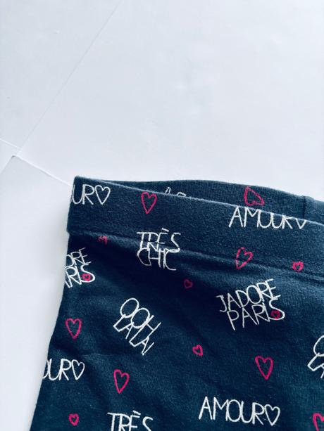 Leginy modré s potiskem - v.5/6 let, f&f,116