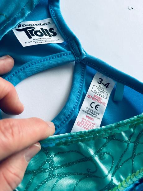 An10/ kostým šaty troll - v.3/4 roky, 