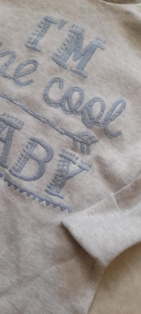 F&f kojenecký overal s vyšívaným nápisem, f&f,68