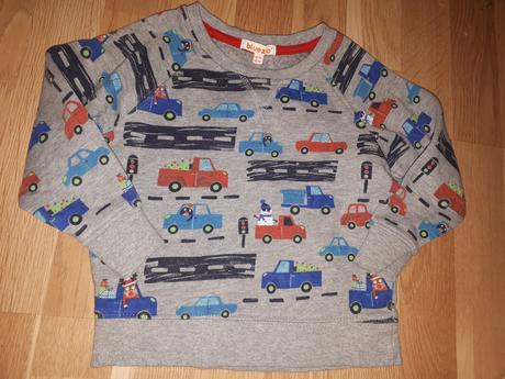 Šedá mikina s auty, bluezoo,92