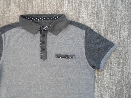 Modré tričko triko s límečkem polo, rebel,152