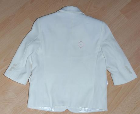 Společenské svatební sako smetanové barvy, 92