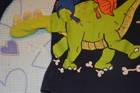 110 116 triko dlouhý rukáv s dinosaury, kiki&koko,116