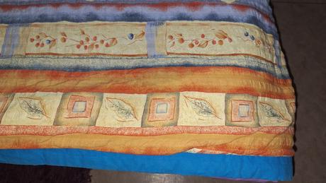 Barevný přehoz tibex na manželskou postel, 