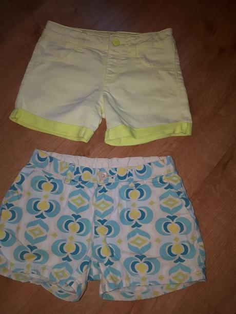 2x kraťasy,  šortky gap a benetton, benetton,128