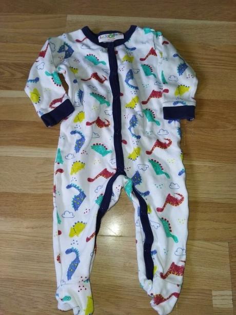 Bílé overal s dinosaury 68 lily, 68