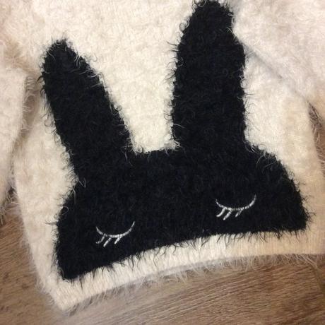 Chlupatý svetr ,,zajíček", h&m,98