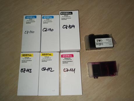 6 ks (+2) cartridge - cz110a,cz109a,cz112a,cz111a, 