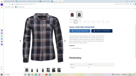 Dámská teplá bavlněná košile chillaz alma, 42