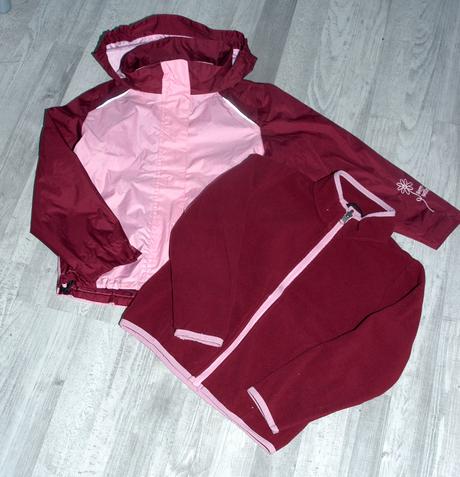 Dívčí celoroční nepromokavá bunda 3v1, crivit,122