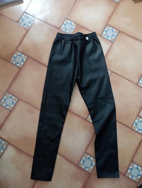 Koženkové kalhoty - 152, 152