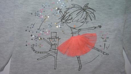 Bavlněné šedé tričko s holkou, next,92