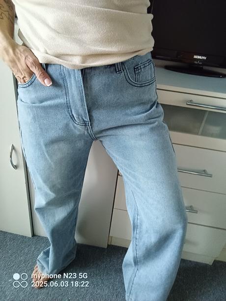 Rifle rozšířené+vysoký pas zn."jeans" vel."m", m