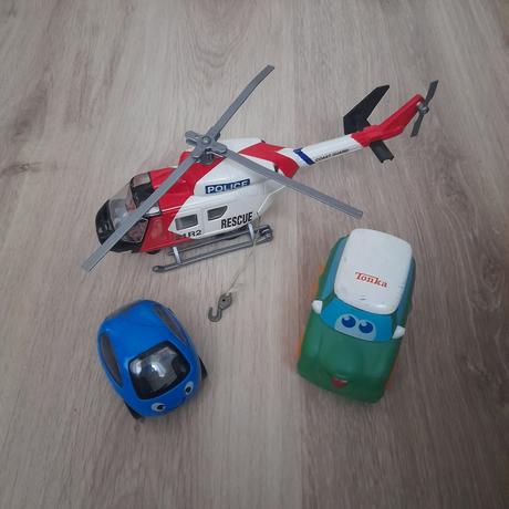 Dětská helikoptéra s navijákem,1+1(zdarma) autíčko, 