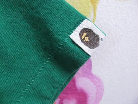 Bavlněné tmavě zelené tričko bape kids, 140