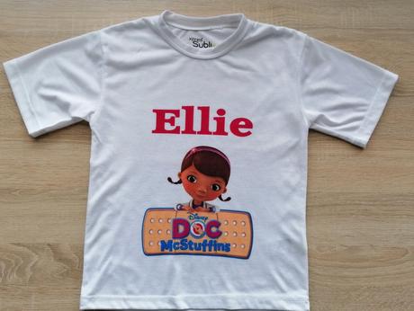 Bílé tričko s dr. plyšákovou vel. 128, 128