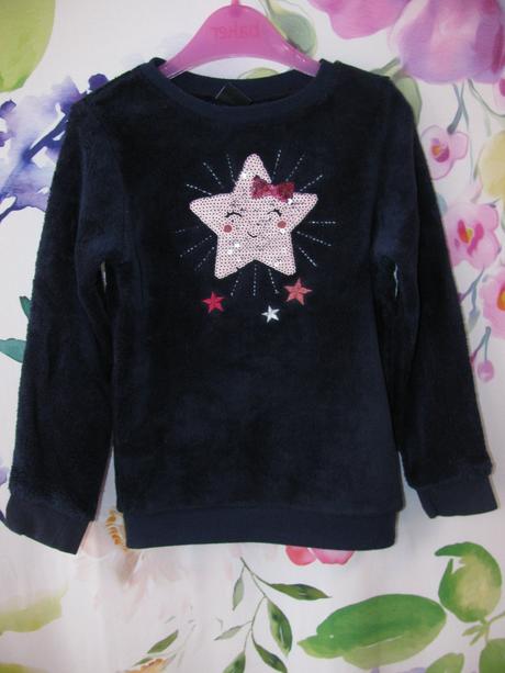 Fleecová fialová mikina s hřejivou podšívkou, kiki&koko,116