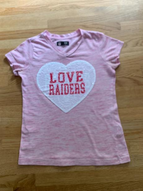 Triko & tričko růžové nfl raiders vel. 122/128, 122