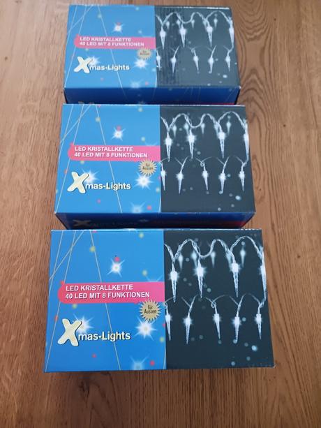 3x světýlka na stromeček.,