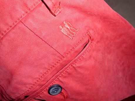Chino  bordovo červené  l-xl, desigual,l