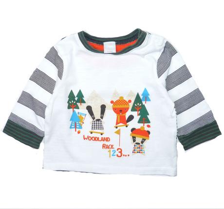 Bavlněné tričko s medvídky, miniclub,62